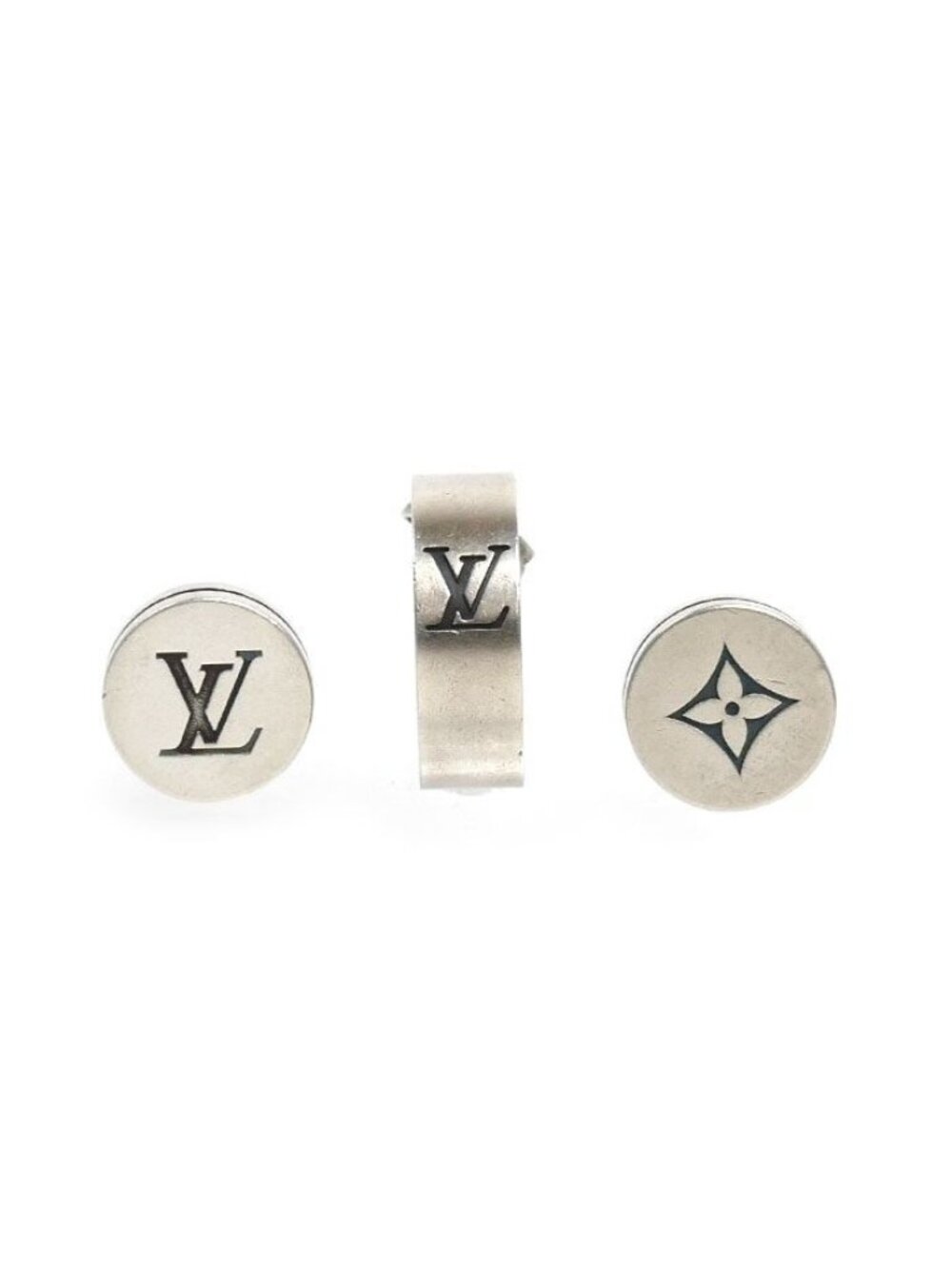 Louis Vuitton 925 Sterling Silver Earrings LV Terra Set